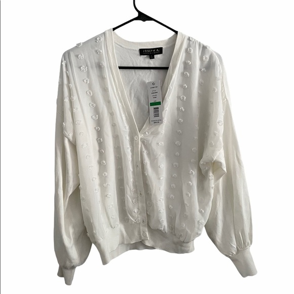 Joseph Tops - NWT Joseph A. Ivory cardigan008